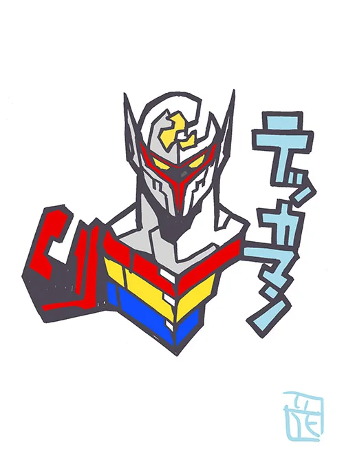 このタッチでタツノコヒーローイラスト #宇宙の騎士テッカマン #このタッチ #ファンアート