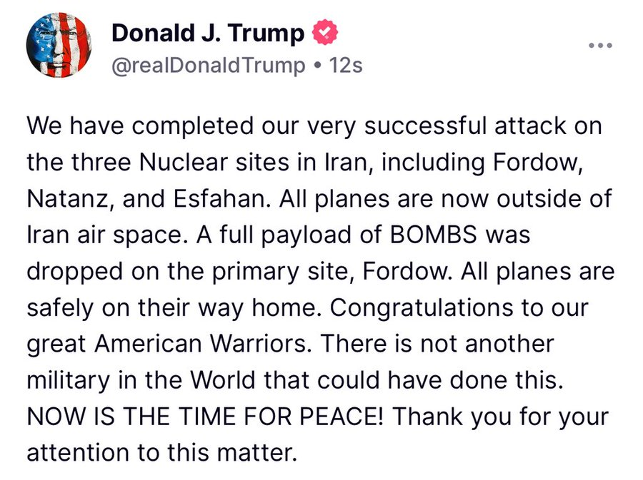 Well that's good.  I'm glad that Iran doesn't hold grudges.