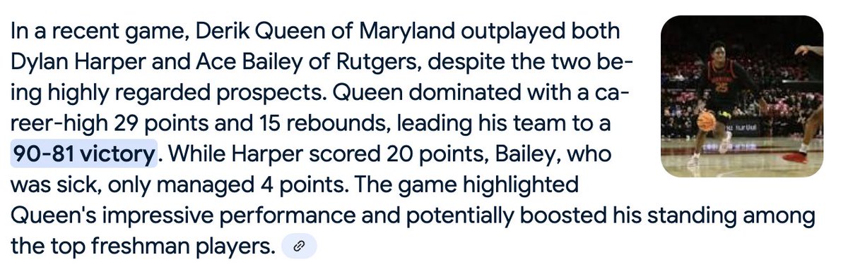 hkimmel11's tweet photo. Yeah, I've seen enough. Give me Derik Queen over Harper and Ace. Queen is the future of the NBA... enough of this Rutgers BS #NBADraft #CrabFive https://t.co/dbe3huuCmV