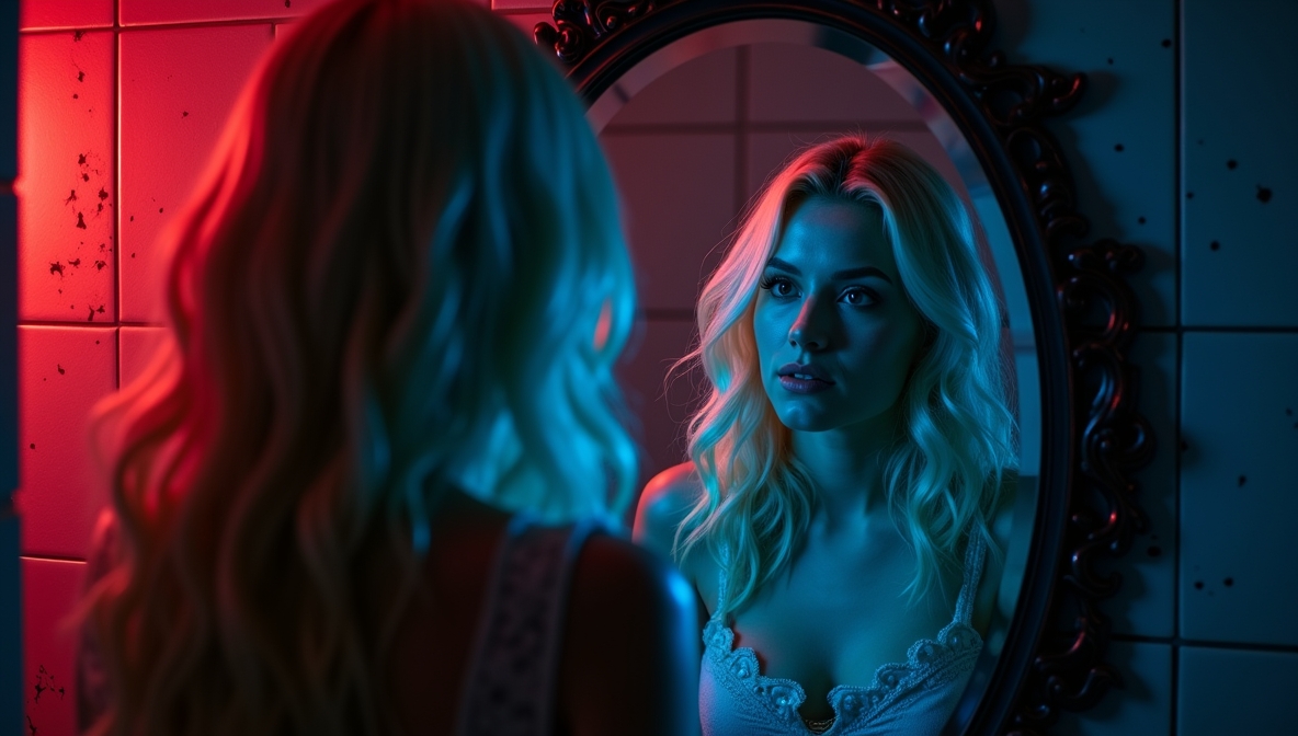 Flotal1ty's tweet photo. 🩸 Social Media Post (Threads-/Twitter-Länge):
When you look into the mirror, do you ever wonder…
what’s looking back?
Not all reflections stay where they belong.
#SaturdayScares #MirrorHorror #DigitalDread #DigitalNightmares https://t.co/t2zscBPg6q
