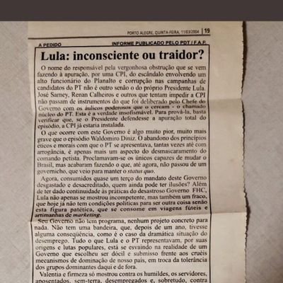 remircneto's tweet photo. Vinte e um anos sem a presença física do velho engenheiro, como lembrança o último tijolaço de Brizola. https://t.co/Yx1avPYVrr