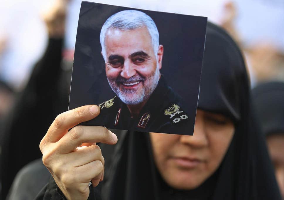 I don't know who needs to hear this but here goes...

WHEN DONALD TRUMP BLEW QUASSEM SOLEIMANI INTO LITTLE POSTAGE-STAMP-SIZED PIECES WITH A DRONE STRIKE IN 2020, IRAN SCREAMED OUT THREATS AND PROMISED TO BLOW UP AND ATTACK ALL OUR BASES  AND SHIT. 

Then they called Trump and