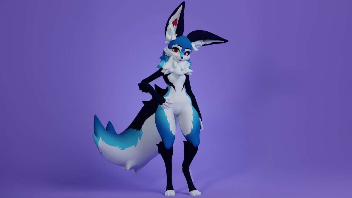 Melon1te's tweet image. A Baller Fox retexture for Astral!
Base by Riceballer3D
#render #vrchatfurry
