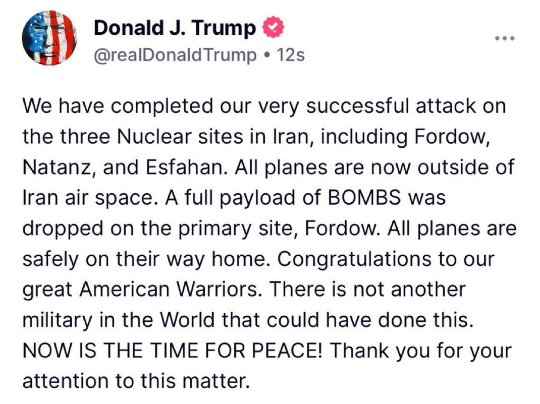 UStatstics2024's tweet photo. Breaking: @realDonaldTrump just posted this on Truth Social: https://t.co/ZvgA1y4Jar