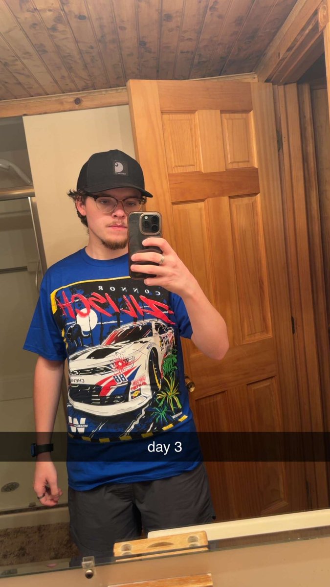 Day 3 was a blast.

With KB’s career fading I wanted to pickup a new driver to root for. Been quietly watching Zilisch all season and I bought a shirt before the race today. 

<a href="/ConnorZilisch/">Connor Zilisch</a> is the man, that’s for sure! What a day and glad to see him win. You got a new fan! 🏁💪