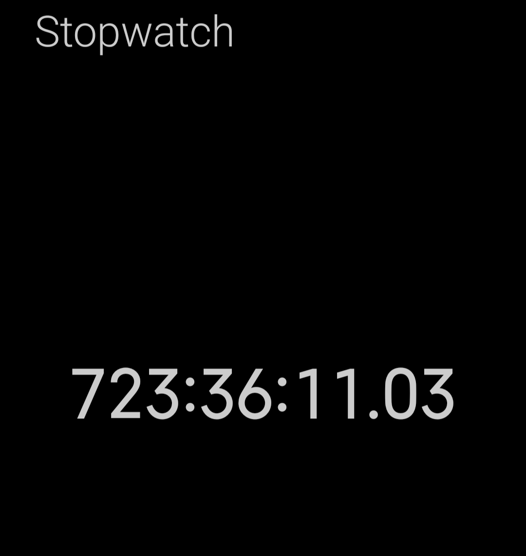 i mayhaps forgot my stopwatch