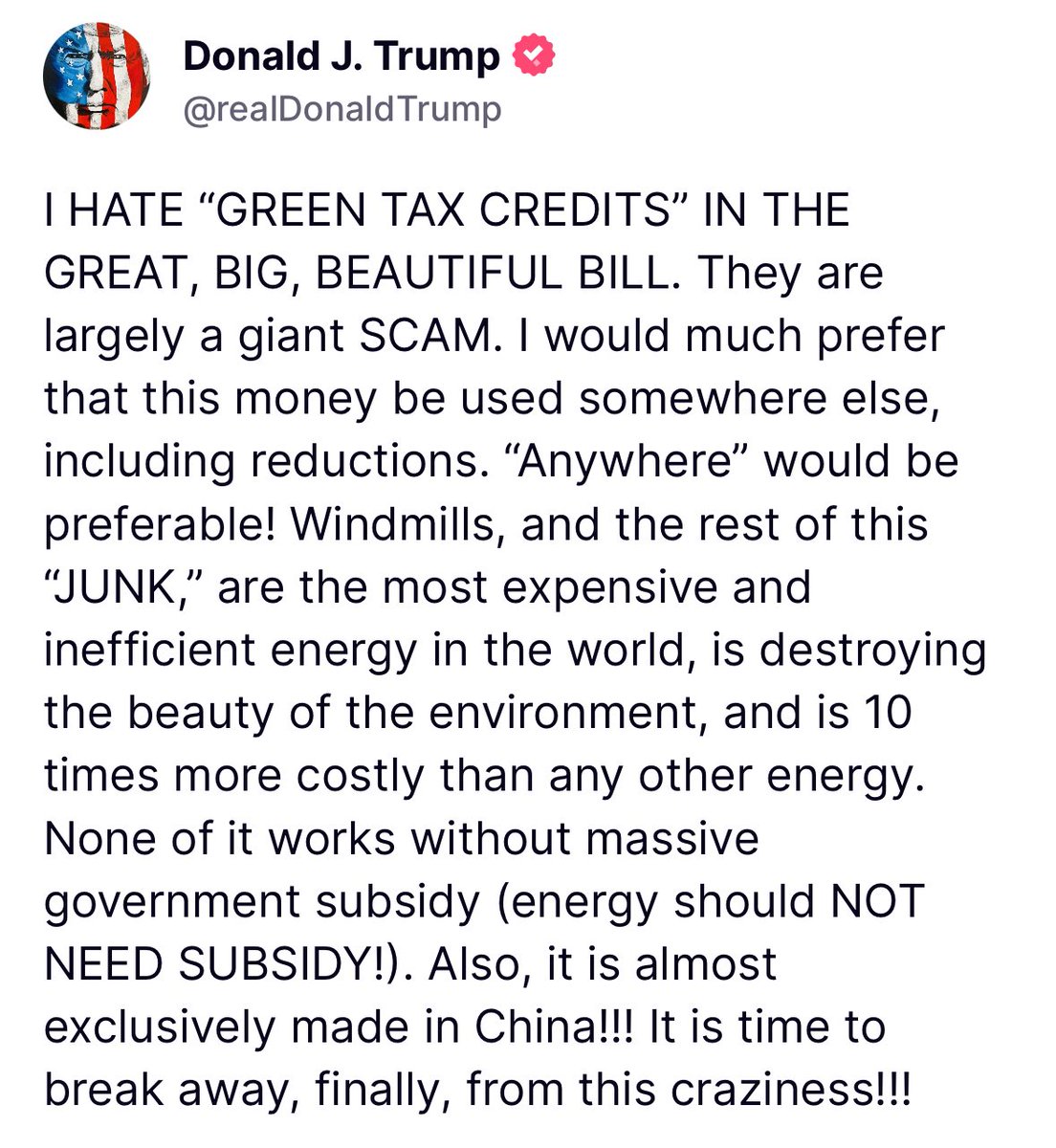 End the Green New Scam.