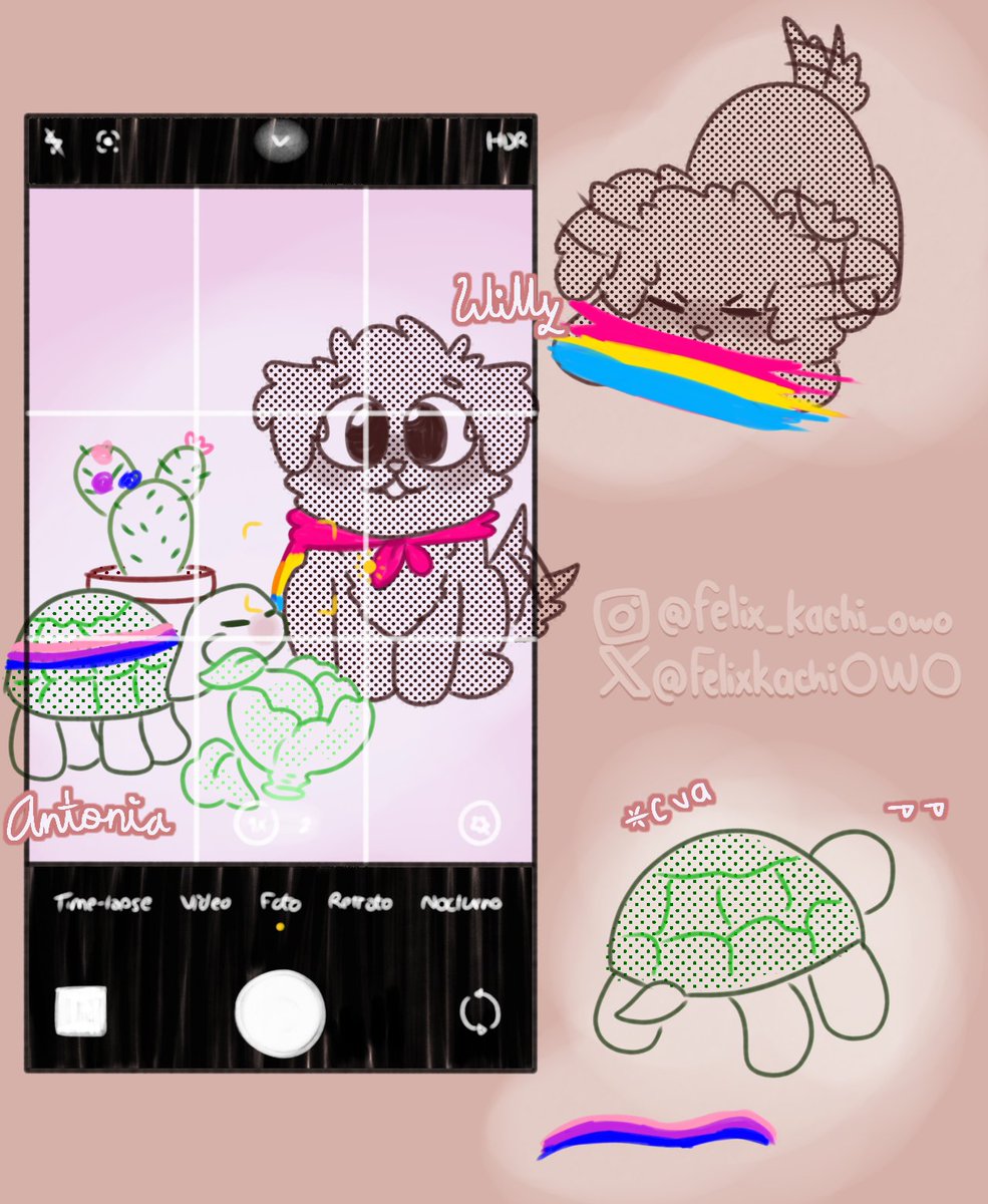 FelixkachiOWO's tweet photo. #CoMPaSPride2025
Dia 20.- 🐾💗
A Spartita no le dejan tener mascota xd
Lo di todo 😮💨
M dio flojera subirlo ayer, ya m cayeron mal mis redes:v fokiu todos
#Willyperro #Antonia #Sparta #Timba #Mike #TimbaVK #Mikecrack #LPDM #CoMPaS #losCoMPaS #digitalart #fanart #salchichakun🌭 https://t.co/ra14UGvjiD