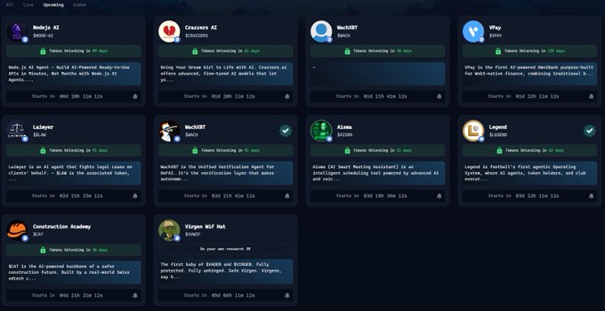 AlexLloydDev's tweet image. 🔥 Genesis Week 4 Update

Tier 3: $WACH
Tier 4: 16 projects incl. $NODE-AI, $TAVIA, $VPAY

📉 FDV down to ~$160K = better entry window
Neutral list. No deals. DYOR.

@WachXBT @virtuals_io @bigrkg @0xakshat
#Crypto #Web3