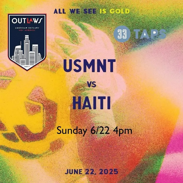 ao_losangeles's tweet photo. See you tomorrow for the mid afternoon kickoff of #USAvHAI at #33Taps in #DTLA. The #USMNT lead the group, but 1st place isn't guaranteed. #Concacaf shenanigans are certain to ensue. #RideMetro to Pico Station and walk one block west to Figueroa. https://t.co/nyBr1k3YYA