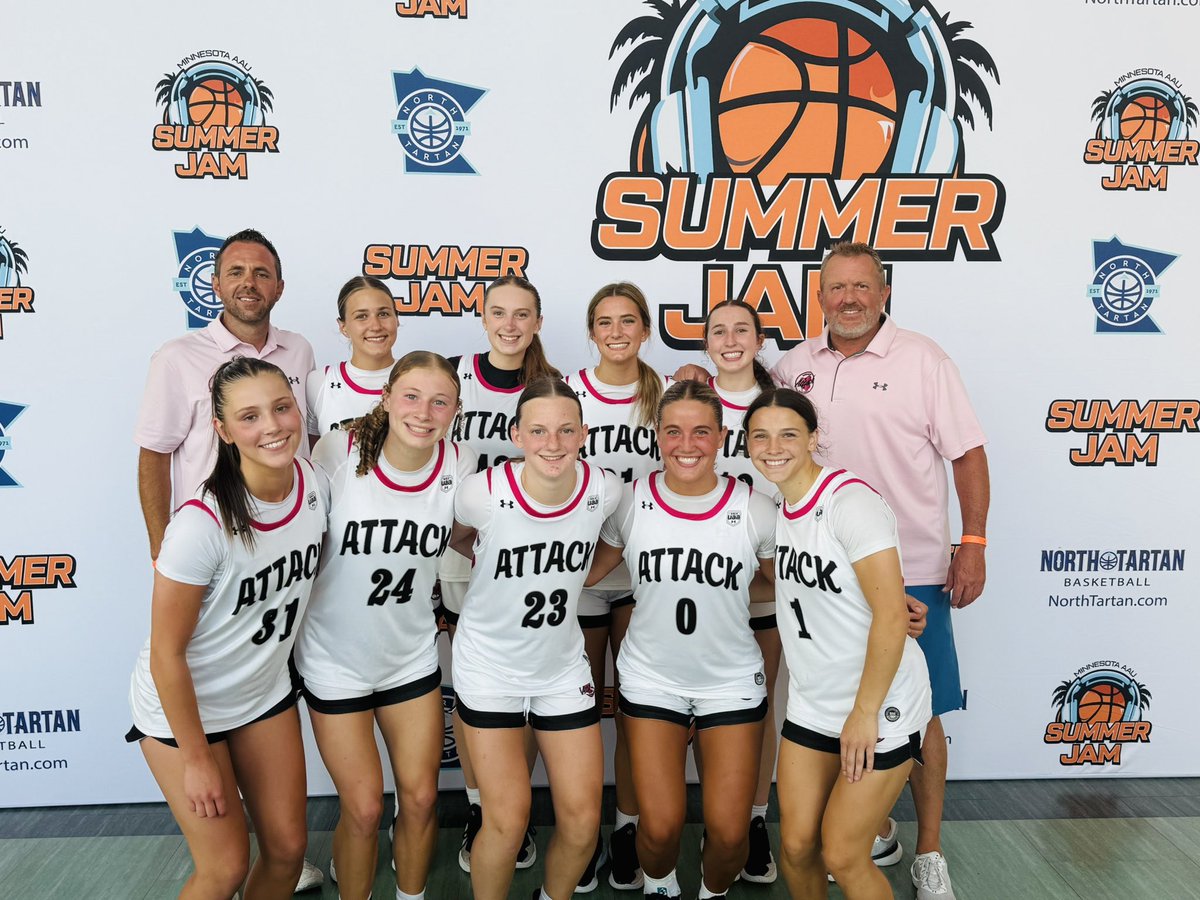 𝗡𝗲𝗯𝗿𝗮𝘀𝗸𝗮 𝗔𝘁𝘁𝗮𝗰𝗸 𝟭𝟳𝗨 𝗨𝗔𝗔- 58
North Tartan 17U EYBL- 56

On to the finals at Summer Jam!
#HardWorkPaysOff