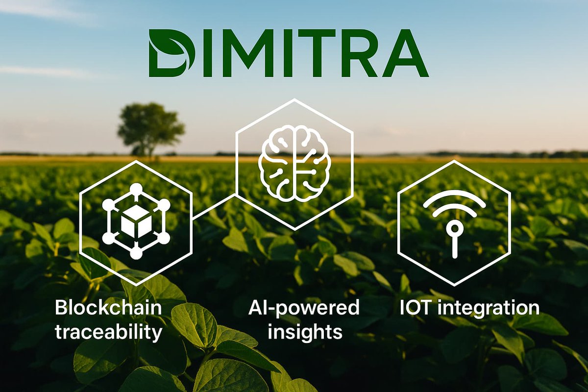 hadeerDimitra's tweet image. What makes Dimitra stand out?
✅ Blockchain traceability
✅ AI insights
✅ IoT farm data
🌱 For smarter, safer, more sustainable farming.
📈 No guesswork. Just verified data.
#AgriTech #FoodSecurity #Dimitra $DMTR #Blockchain #AI #Traceability