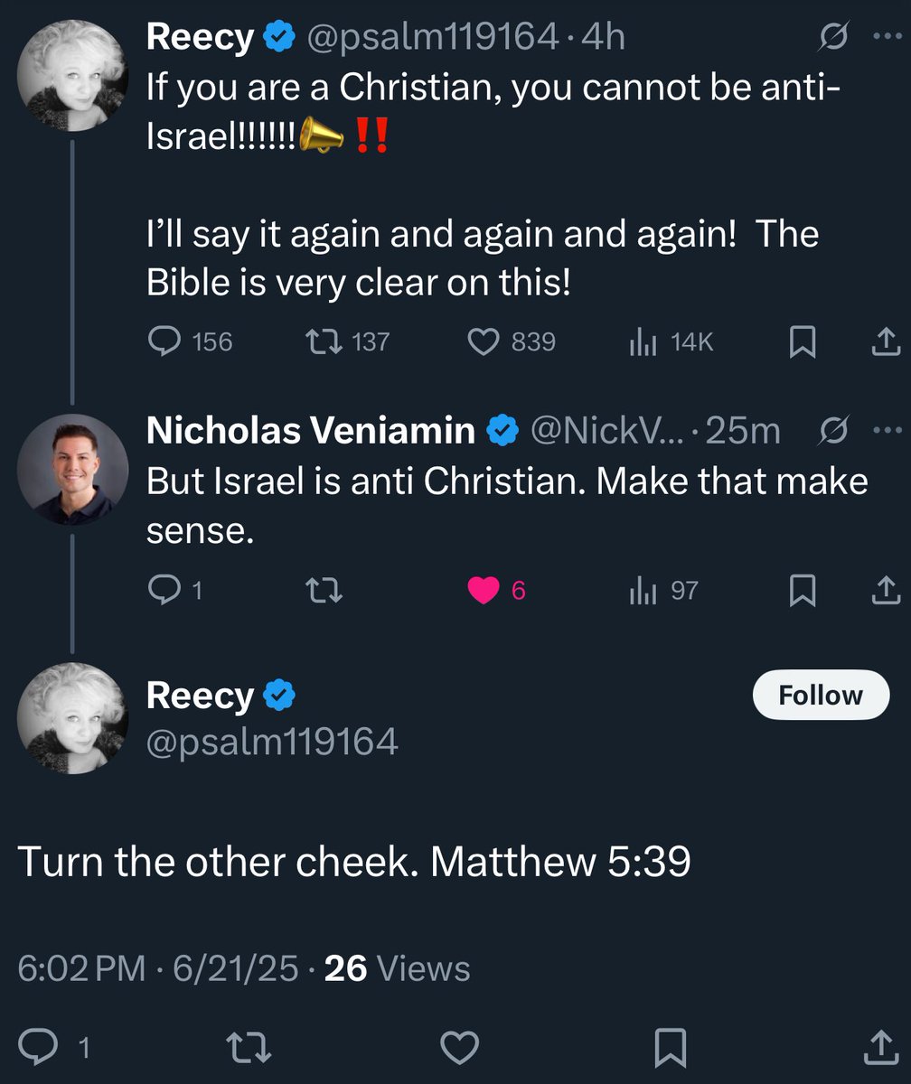 Never deleting this app. Dispensationalism really has Christians willfully supporting antichrist while thinking any other theology is “from satan”. What a time to be alive.