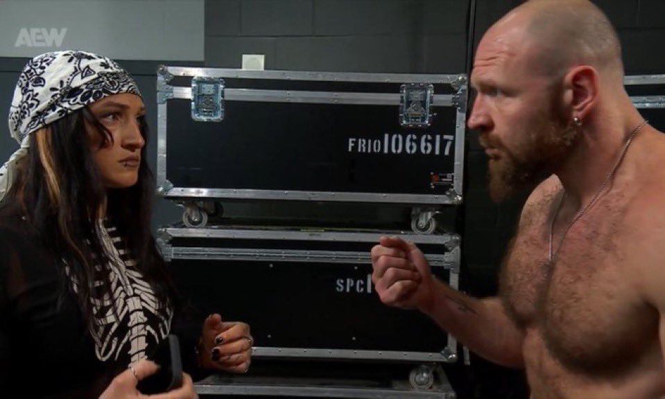 Jon Moxley segue tentando recrutar Kris Statlander aos Death Riders. Será que vem aí? 

#AEWCollision