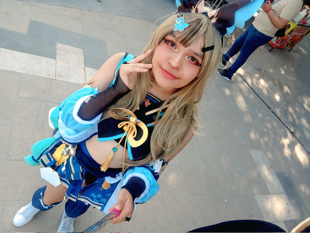 Usagicosplayer's tweet photo. Volví a usar mi cosplay de Kirara 💙💙 https://t.co/d1rGwXHMAt
