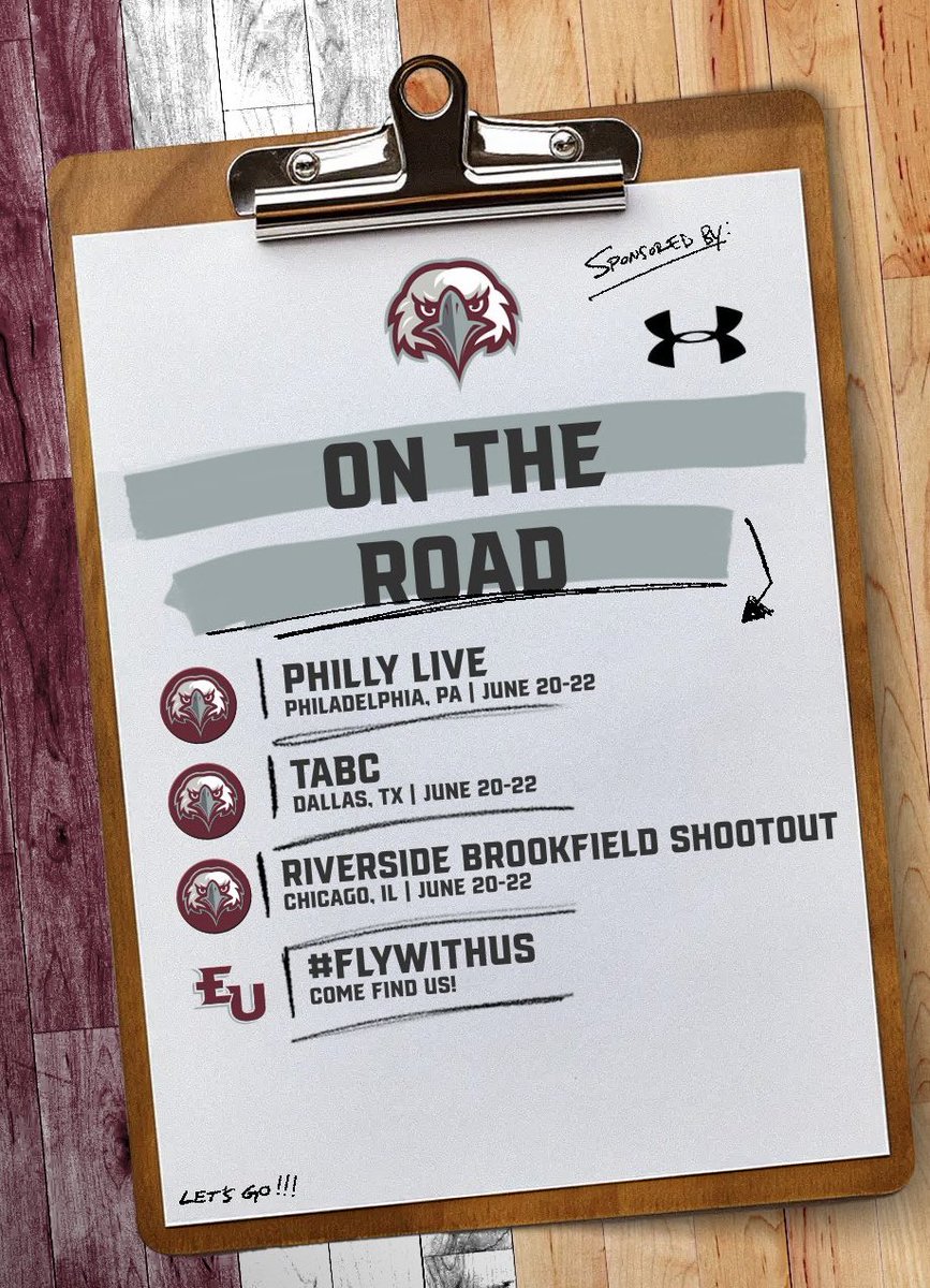 We’ve got coaches on the recruiting trail this weekend looking all over the country for our next Birds! Come find us! #FlyWithUs