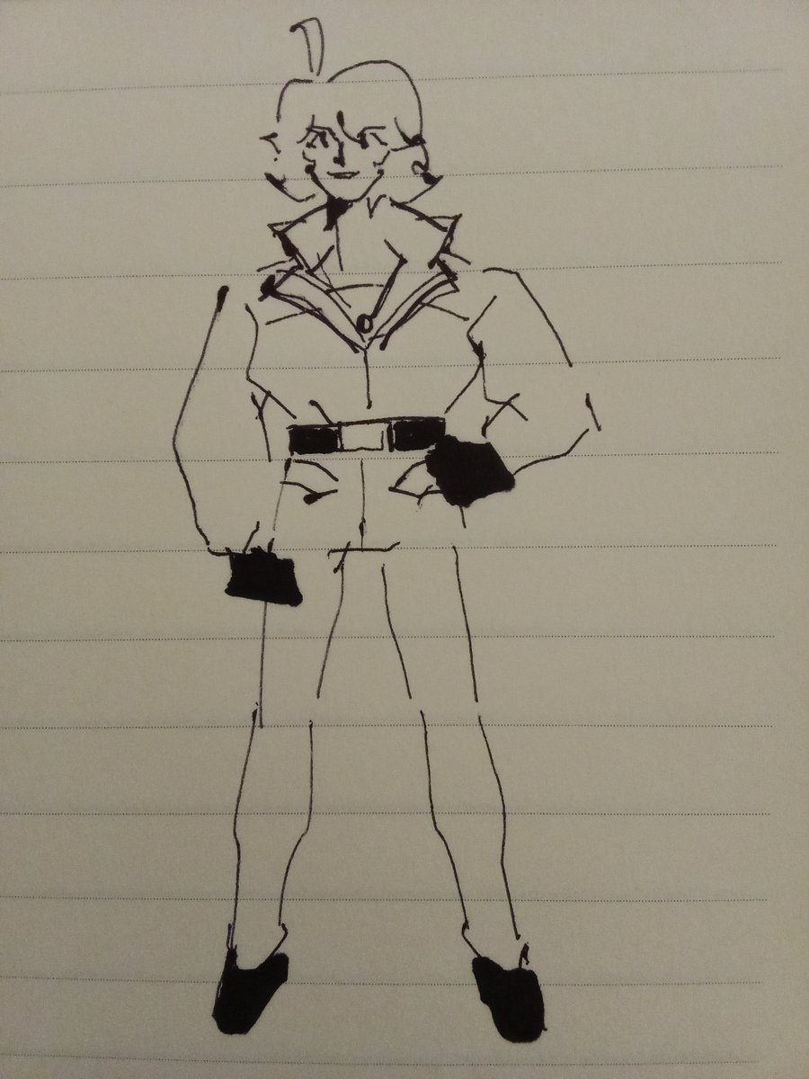 Riku's civilian form. I'm not super happy with it but this is the idea and I can always make it good later. Y'all are long overdue this anyways