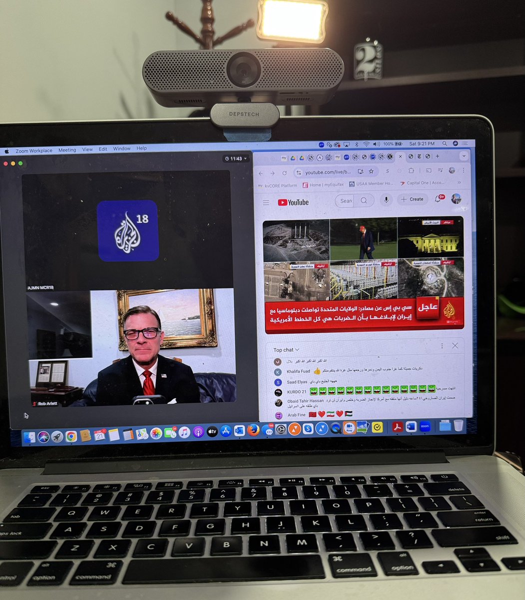 Going live on <a href="/Aljazeeraarabi1/">Aljazeera arabic</a>  shortly…