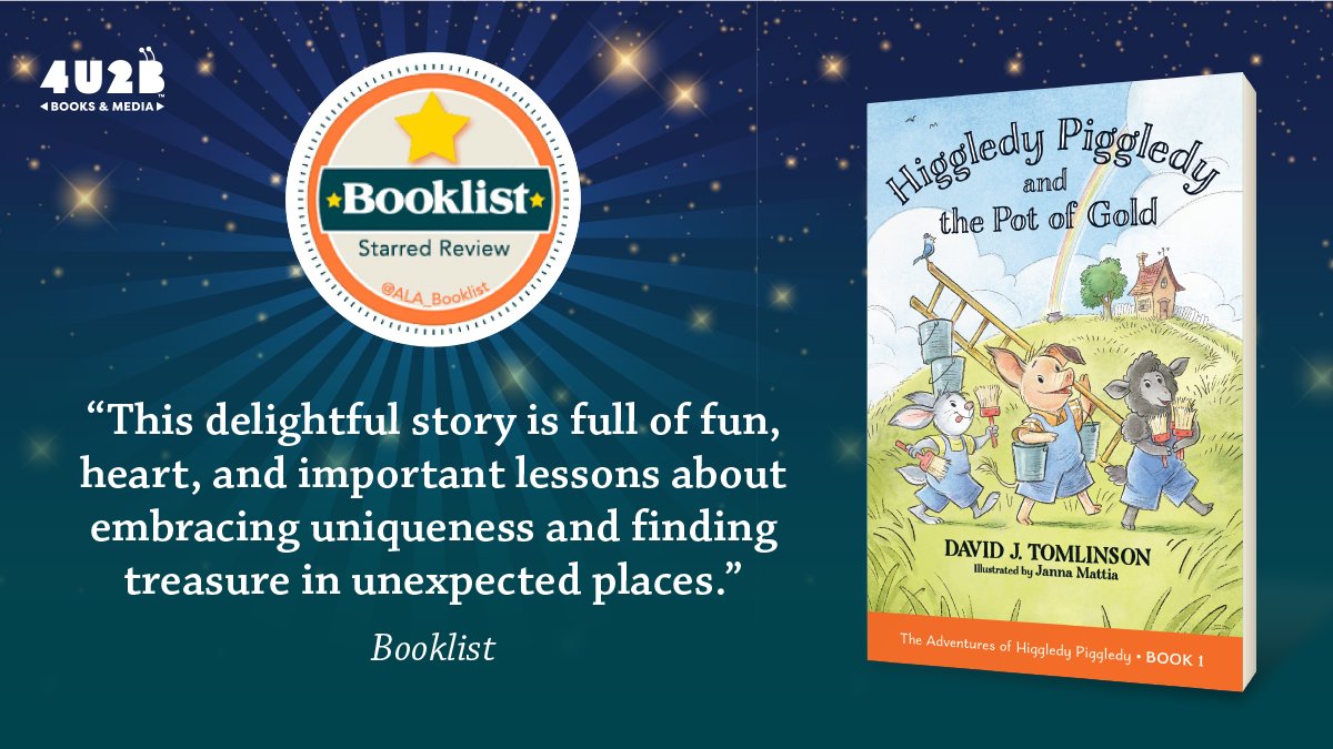 The reviews are coming in and "Higgledy Piggledy and the Pot of Gold" has received a Starred Review from <a href="/ALA_Booklist/">ALA_Booklist</a>! Pre-order your copy to enjoy this first book in "The Adventures of Higgledy Piggledy" series: amzn.to/41mPn0b.