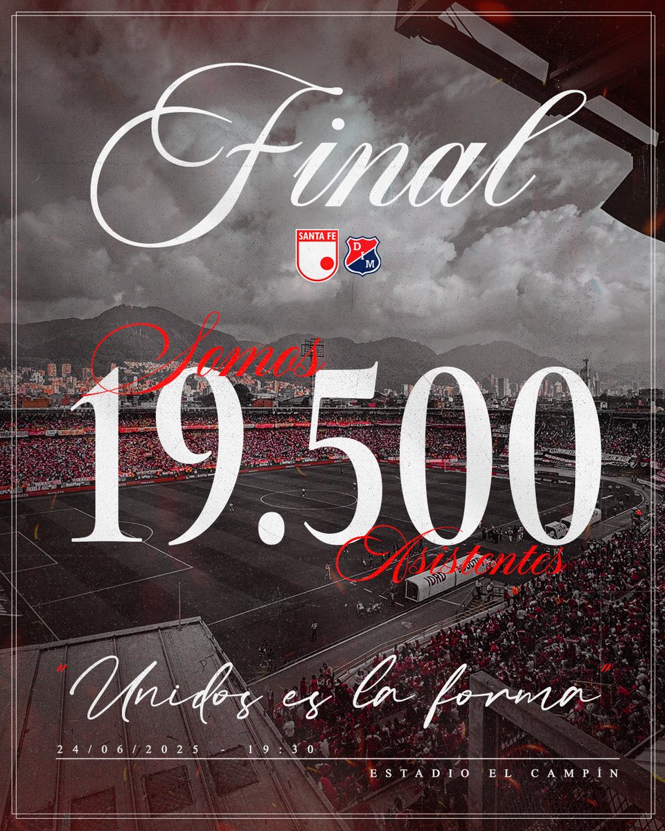 Así vamos para la final del próximo martes en El Campín 🏟️🇮🇩

Recuerden que hasta mañana domingo los abonados  pueden adquirir sus boletas 🦁❤️🤍