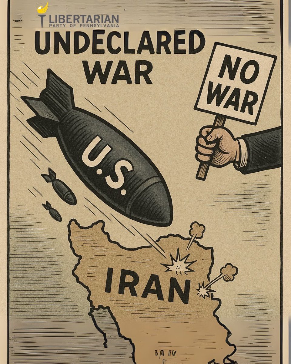 The Libertarian Party of Pennsylvania strongly condemns the recent U.S. strikes on Iranian nuclear sites, reportedly carried out in coordination with Israel. This reckless escalation, announced by President Donald Trump, is a stark reminder of the bipartisan commitment in
