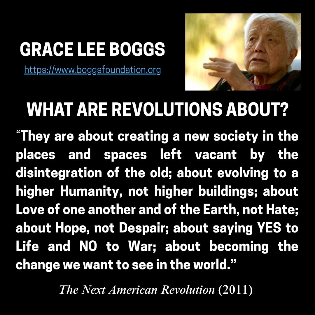 REVOLUTION means saying YES to Life and NO to War!
