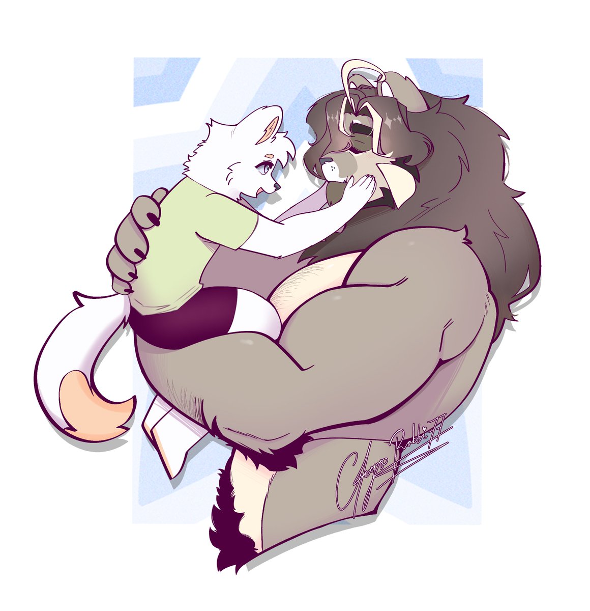 Father and Son 🐺🦁✨❤️