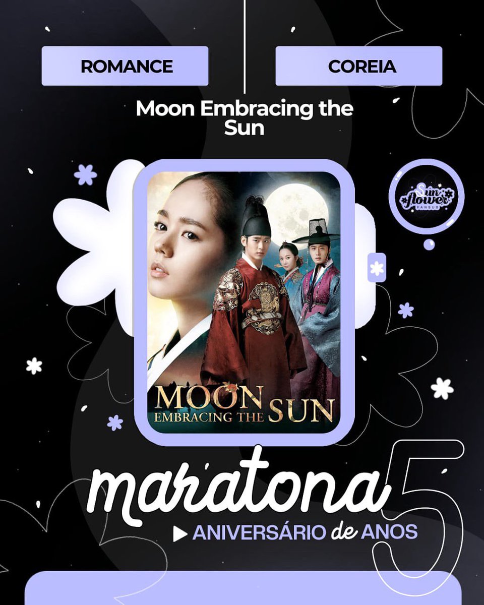 SunflowerFansub's tweet image. 💜 MARATONA 05 ANOS 💜

Já disponível em nosso site e bot! 👩🏻‍💻🇰🇷

🔎: t.me/fansubsunflower 
🌐: fansubsunflower.blogspot.com

#kdrama #moonembracingthesun #hangain #kimsoohyun #jungilwoo #kimminseo