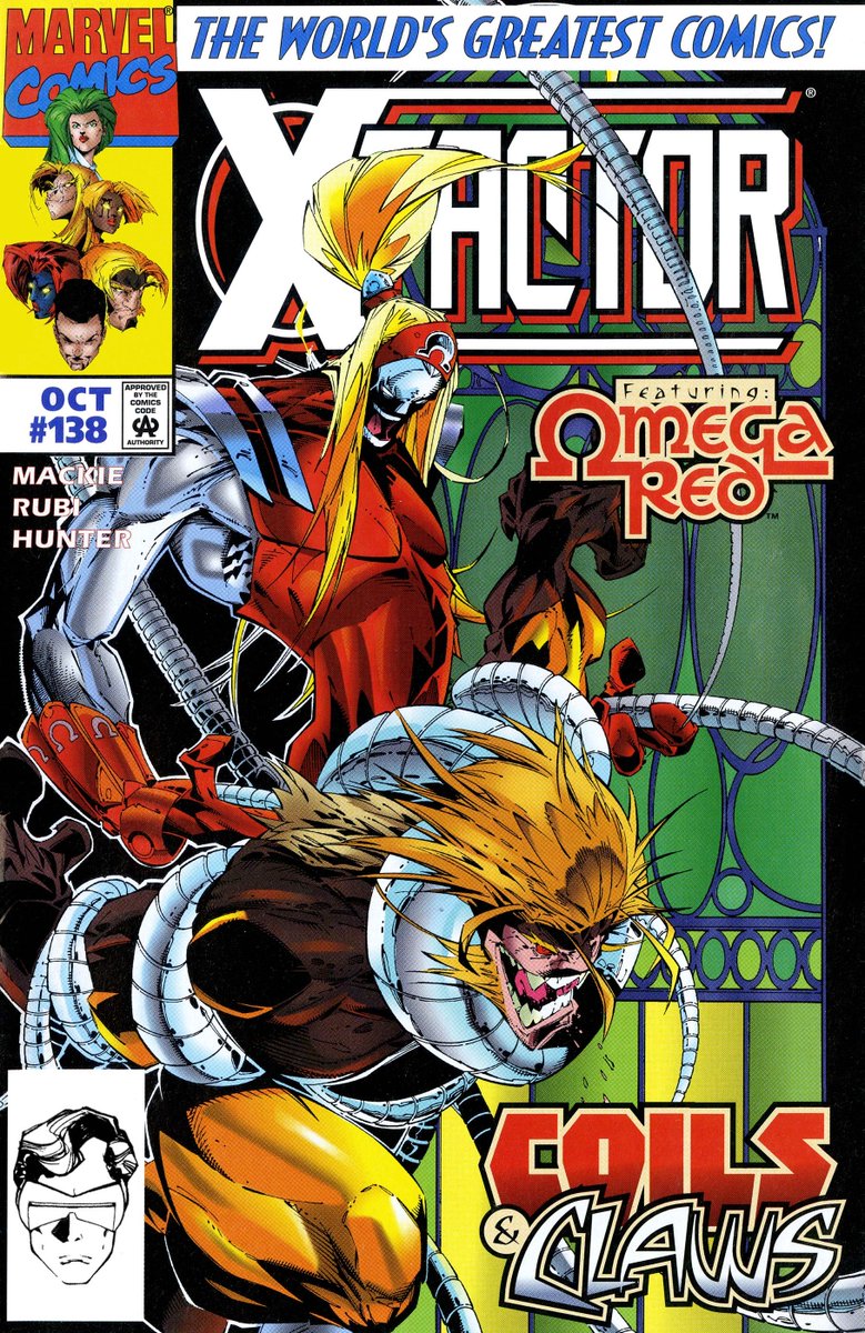 comicbookaddt's tweet image. Throwing it back to October 1997 with this killer "Coils &amp;amp; Claws" cover!

Comic: X-Factor #138 Featuring: Sabretooth vs. Omega Red Writer: Howard Mackie Artist: @rouleau1 (Duncan Rouleau) Publisher: @Marvel
#XFactor #Sabretooth #OmegaRed #90sComics #XMen #MarvelComics