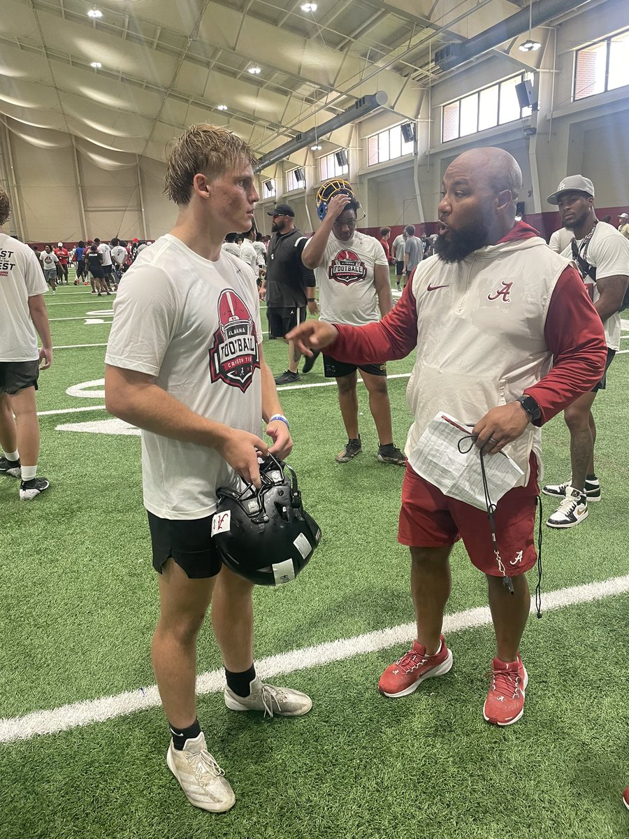 Spencer Unruh RB #29 (@spencerunruhrb) on Twitter photo Thank you <a href="/BAMACoachG/">Robert Gillespie</a> for the great conversation. I enjoyed being a prospect at today’s <a href="/AlabamaFTBL/">Alabama Football</a> camp💯
<a href="/UnLockYourGame/">UnLockYourGame</a> <a href="/DownSouthFb1/">Down South</a> <a href="/DexPreps/">DexPreps</a> <a href="/freddierch8/">Coach Freddie Roach</a> <a href="/CoachShephard/">Coach Shephard</a> <a href="/CoachL__/">Coach L</a> <a href="/HallTechSports1/">Hall-Tech Sports</a> <a href="/ALPrepStars/">ALPrepStars</a> <a href="/logan__mooney/">Logan Mooney</a> <a href="/Rivals/">Rivals</a> <a href="/CoachJasonJones/">Jason Jones</a> <a href="/CJacksonPRZ/">Connor Jackson</a> Thank you <a href="/BAMACoachG/">Robert Gillespie</a> for the great conversation. I enjoyed being a prospect at today’s <a href="/AlabamaFTBL/">Alabama Football</a> camp💯
<a href="/UnLockYourGame/">UnLockYourGame</a> <a href="/DownSouthFb1/">Down South</a> <a href="/DexPreps/">DexPreps</a> <a href="/freddierch8/">Coach Freddie Roach</a> <a href="/CoachShephard/">Coach Shephard</a> <a href="/CoachL__/">Coach L</a> <a href="/HallTechSports1/">Hall-Tech Sports</a> <a href="/ALPrepStars/">ALPrepStars</a> <a href="/logan__mooney/">Logan Mooney</a> <a href="/Rivals/">Rivals</a> <a href="/CoachJasonJones/">Jason Jones</a> <a href="/CJacksonPRZ/">Connor Jackson</a>