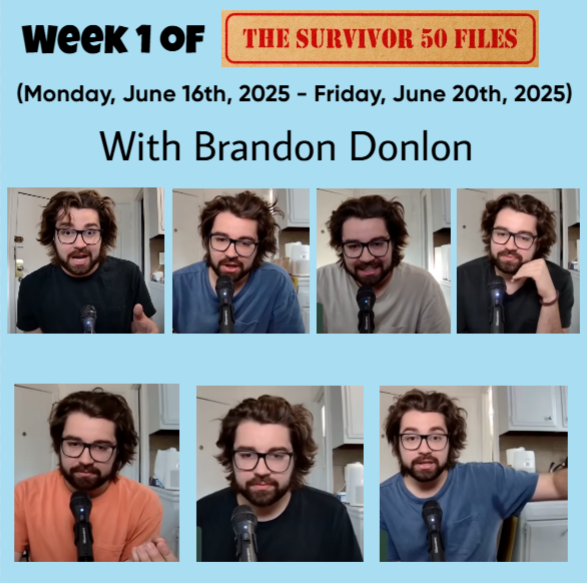 McDonlons's tweet photo. The First Week of The #Survivor50 Files Podcast with @BrandonDonlon went great!!
The People that Brandon has on for Week 1 are amazing and I'm so looking forward to Week 2 of The Survivor 50 Files on Monday
#Survivor #Survivor50 #Survivor45 #RHAP #RobHasAPodcast @RobHasApodcast https://t.co/8ZpN9h8942