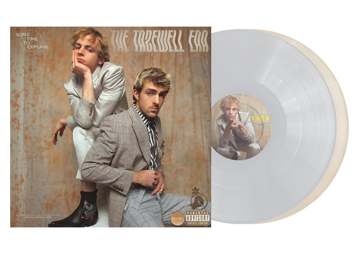 TheTazewellEra's tweet photo. #SomeTimeToExplain is on vinyl. The standard 180 gram, 2xLP was pressed on two dual coloured LPs, with Side A and C in metallic silver and Side B and D champagne. The records are housed in a premium matte gatefold jacket with printed inner sleeves. 🛍️ https://t.co/xnvgZsidFE https://t.co/rIGoKzHNmn