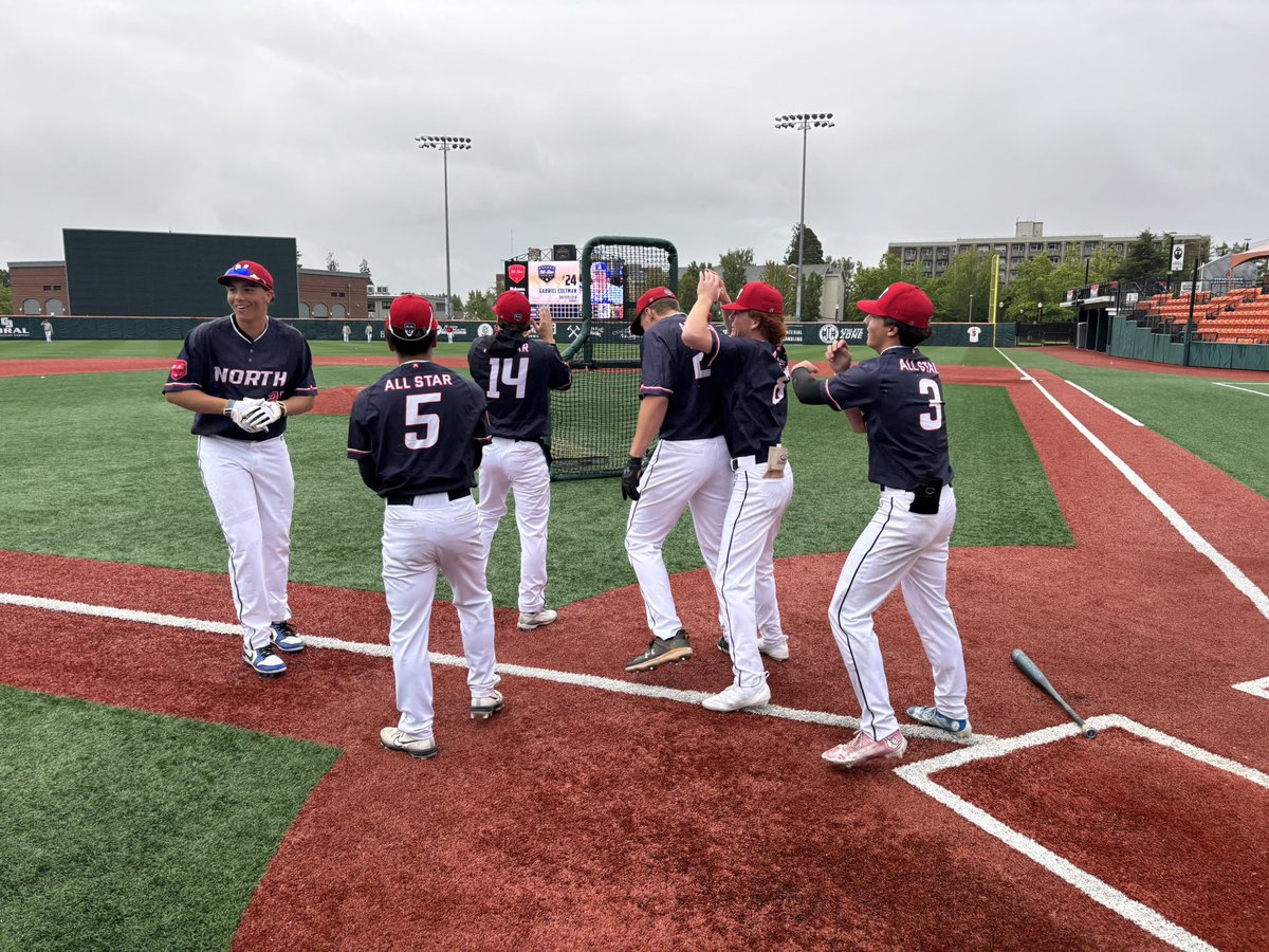 North wins it in a (HR Derby) walk-off by Gabriel Coltman of Sunset, breaking a 9-inning 1-1 tie. Great effort and play by both the North and South in crummy weather conditions.