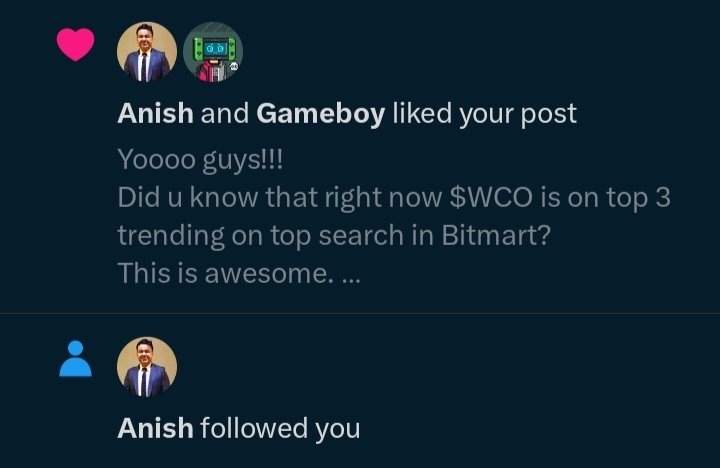 Its been an honor to be followed by the leader of #Wchain that i am believe for the project. 
And talking about the projec, Did u guys already entry on $WCO pair woth $WAVE ? 
It is huge APR there ☺ Glad i am included on first entry 🤑