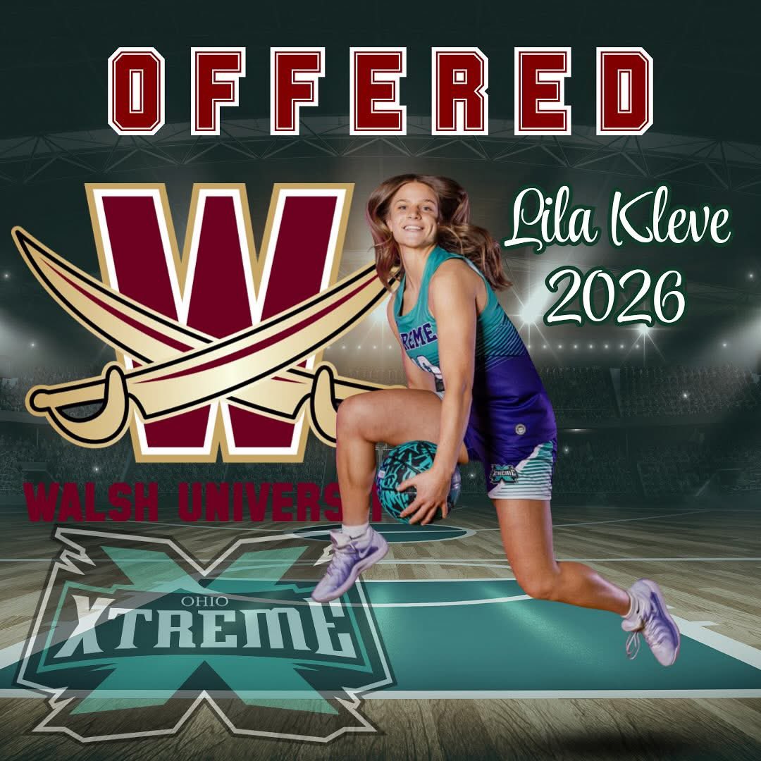 Congratulations to 2026 Lila Kleve on her OFFER from Walsh University!