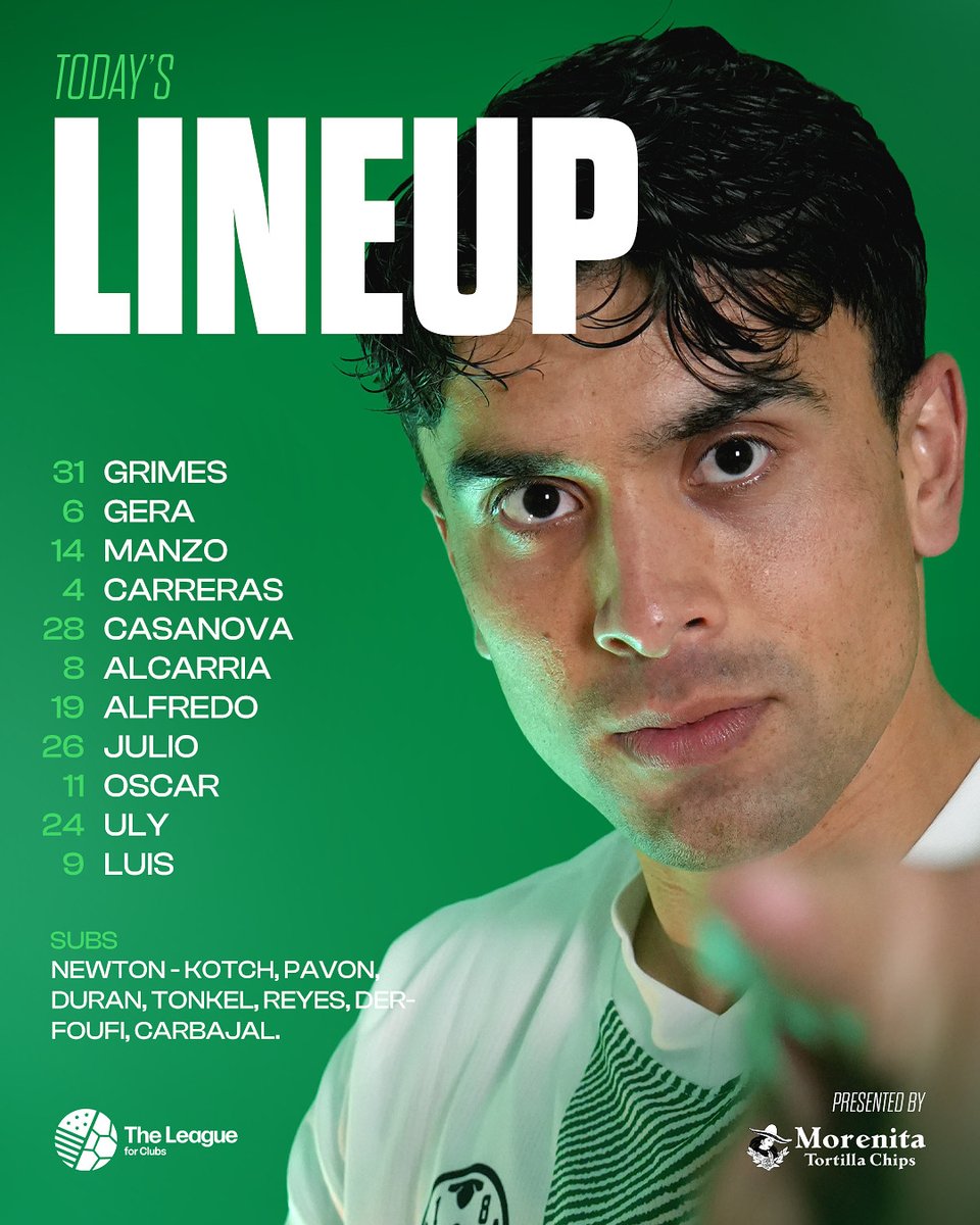 Today’s line up. 💪🏽

#NV1839FC || #VamosNapa