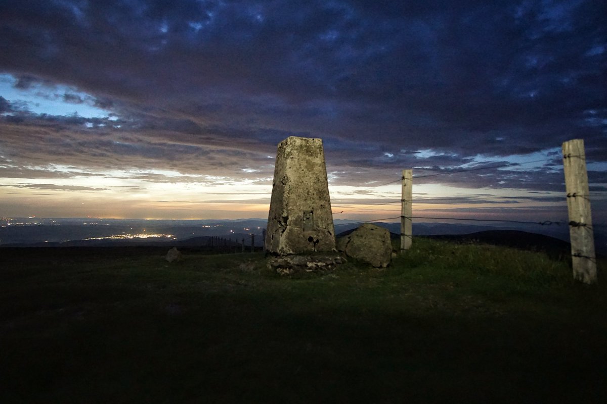 The solstice in three....Culter Fell Summit Camp.