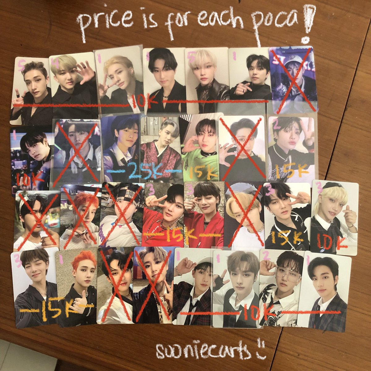 sooniecarts's tweet photo. wts‼️ clearance sale ‼️ 

stray kids skz oddinary noeasy in life scars christmas evel apple music aladin soundwave lucky draw ld venom concept md the victory synnara bang chan lee know changbin hyunjin han felix seungmin in

dom JKT, price inc all https://t.co/5uRQ274PAq