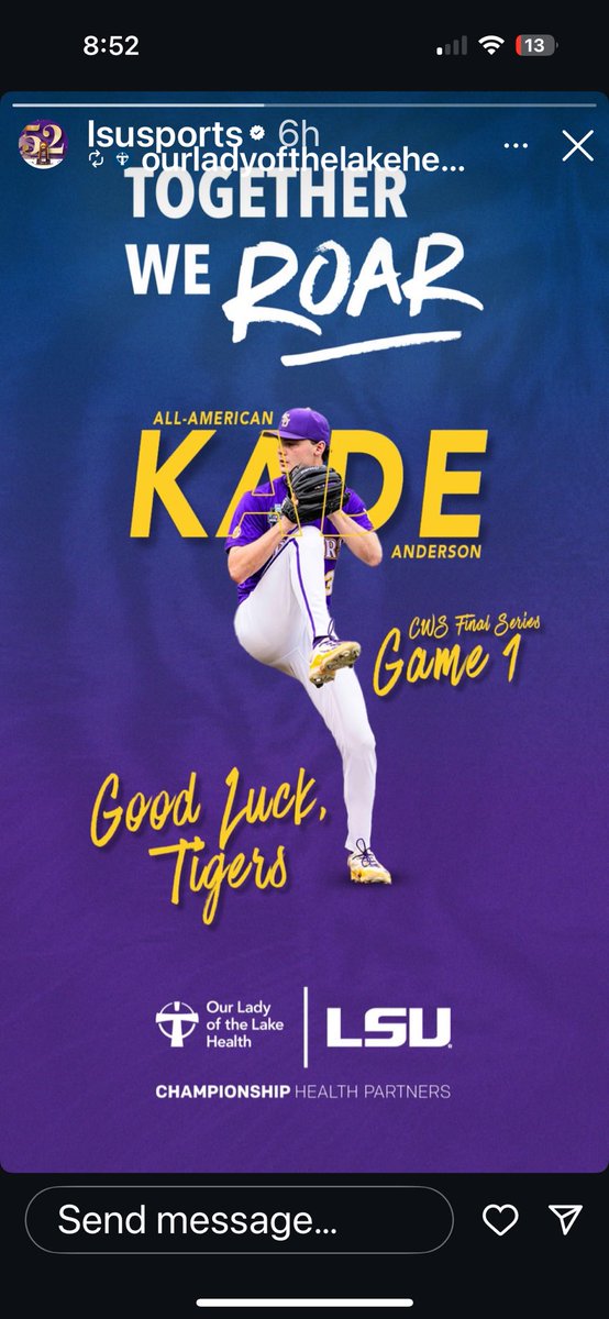 💜💛💜💛
Geaux Tigers! 🐅