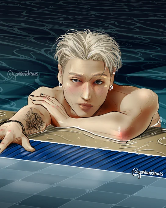 pool #WOOYOUNG #ATEEZfanart