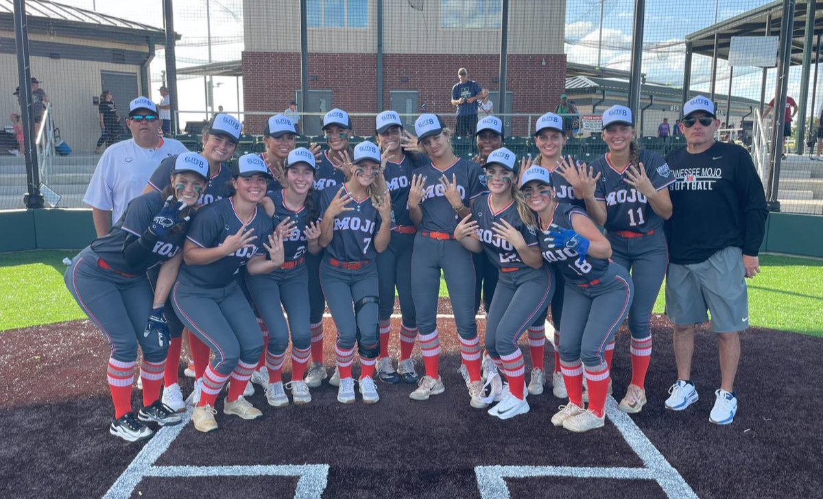 Tennessee Mojo - Ramsey / Fisher (@mojofisher18u) on Twitter photo We are Headed to the Elite 8 out in Oklahoma at the <a href="/TCNfastpitch/">Top Club National Fastpitch Events</a> National! Super proud of our youngsters. 5-0 on the week! Play @ 9:00AM Central. Follow on GC @ web.gc.com/teams/uRO56RGZ…
#M🔵J🟠 We are Headed to the Elite 8 out in Oklahoma at the <a href="/TCNfastpitch/">Top Club National Fastpitch Events</a> National! Super proud of our youngsters. 5-0 on the week! Play @ 9:00AM Central. Follow on GC @ web.gc.com/teams/uRO56RGZ…
#M🔵J🟠