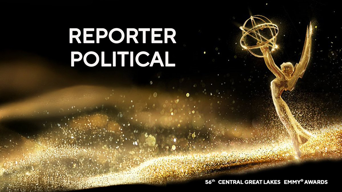 There is a TIE in the Reporter – Political category. Congrats to Dustin Grove <a href="/DustinGroveTV/">Dustin Grove</a> for your work on Crossroads Politics: Beyond the Headlines and the Horse Race. You’re the recipient of an Emmy®! <a href="/WTHRcom/">WTHR.com</a> #2025IndyEmmys