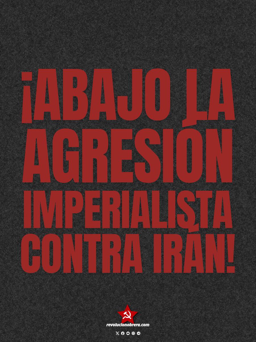 mlm_red's tweet photo. Es necesario rechazar y condenar la agresión imperialista yanqui contra Irán.

Como es necesario oponerse a la opresión imperialista sobre los pueblos del mundo. https://t.co/Z1BfcNmSvd