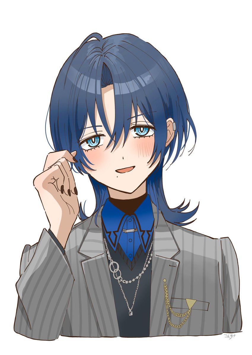 gooonsukeee's tweet image. 青くんを照れさせたい😳☺️
#青ペン #ReGLOSS #hololiveDEV_IS