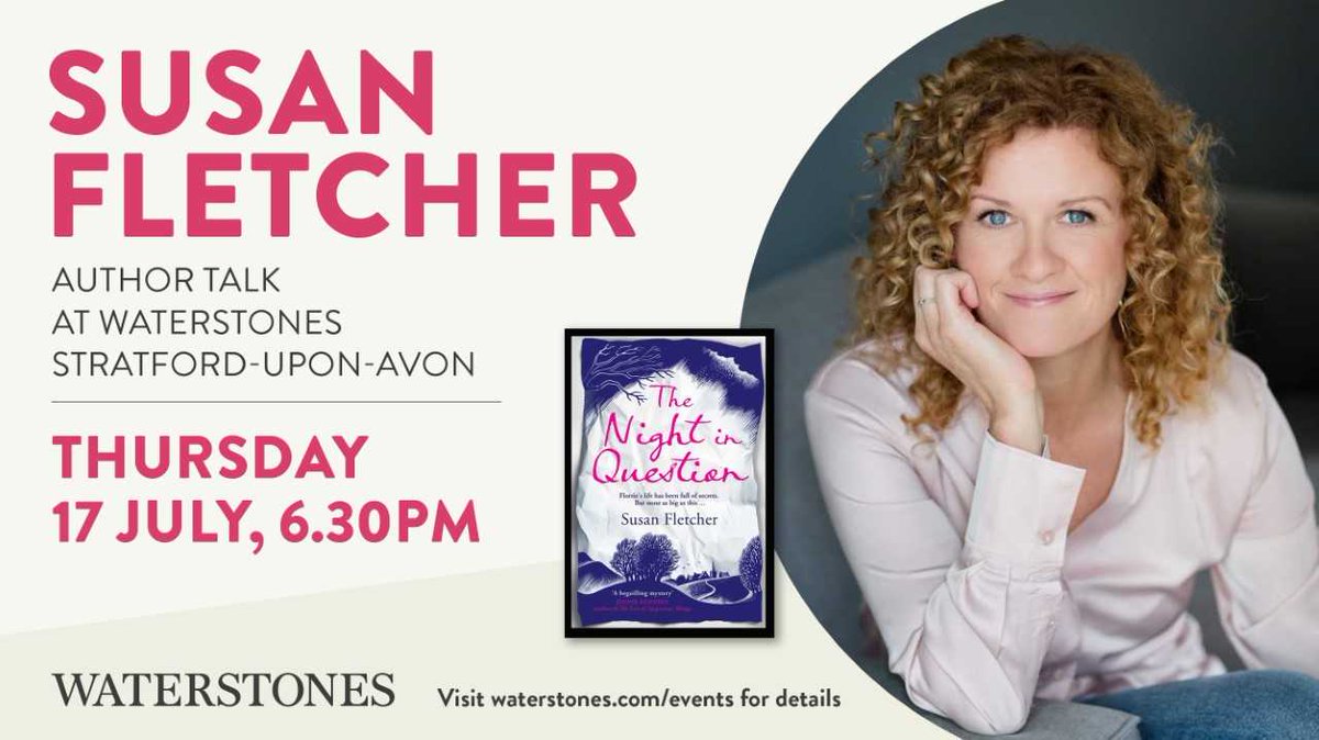 Susan Fletcher (@sfletcherauthor) on Twitter photo ๐บ *Happy klaxon* ๐บ
The paperback launch of #TheNightInQuestion is COMING! ๐
Join us! ๐ We'd love your company as we celebrate the paperback life of a book that means so much to me.
<a href="/SUAWaterstones/">StratfordWaterstones</a> 17th July at 6.30pm.
waterstones.com/events/search/โฆ ๐บ *Happy klaxon* ๐บ
The paperback launch of #TheNightInQuestion is COMING! ๐
Join us! ๐ We'd love your company as we celebrate the paperback life of a book that means so much to me.
<a href="/SUAWaterstones/">StratfordWaterstones</a> 17th July at 6.30pm.
waterstones.com/events/search/โฆ