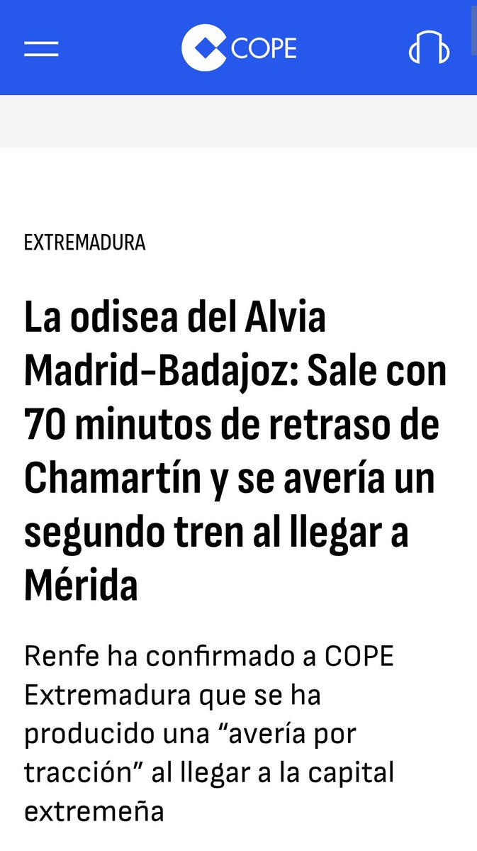 🗣️No lo verás en ninguna televisión.

🔉 Si fueran 𝑹𝑶𝑫𝑨𝑳𝑰𝑬𝑺, abrirían informáticos.

También es verdad que si fueran 𝑹𝑶𝑫𝑨𝑳𝑰𝑬𝑺 no tendrían averías.
La España de 1ª y la Extremadura de 3ª

#JUEX
#JuntosXExtremadura
#PrimeroLoNuestro
#PrimeroExtremadura 
🟩 ◻️ ◾