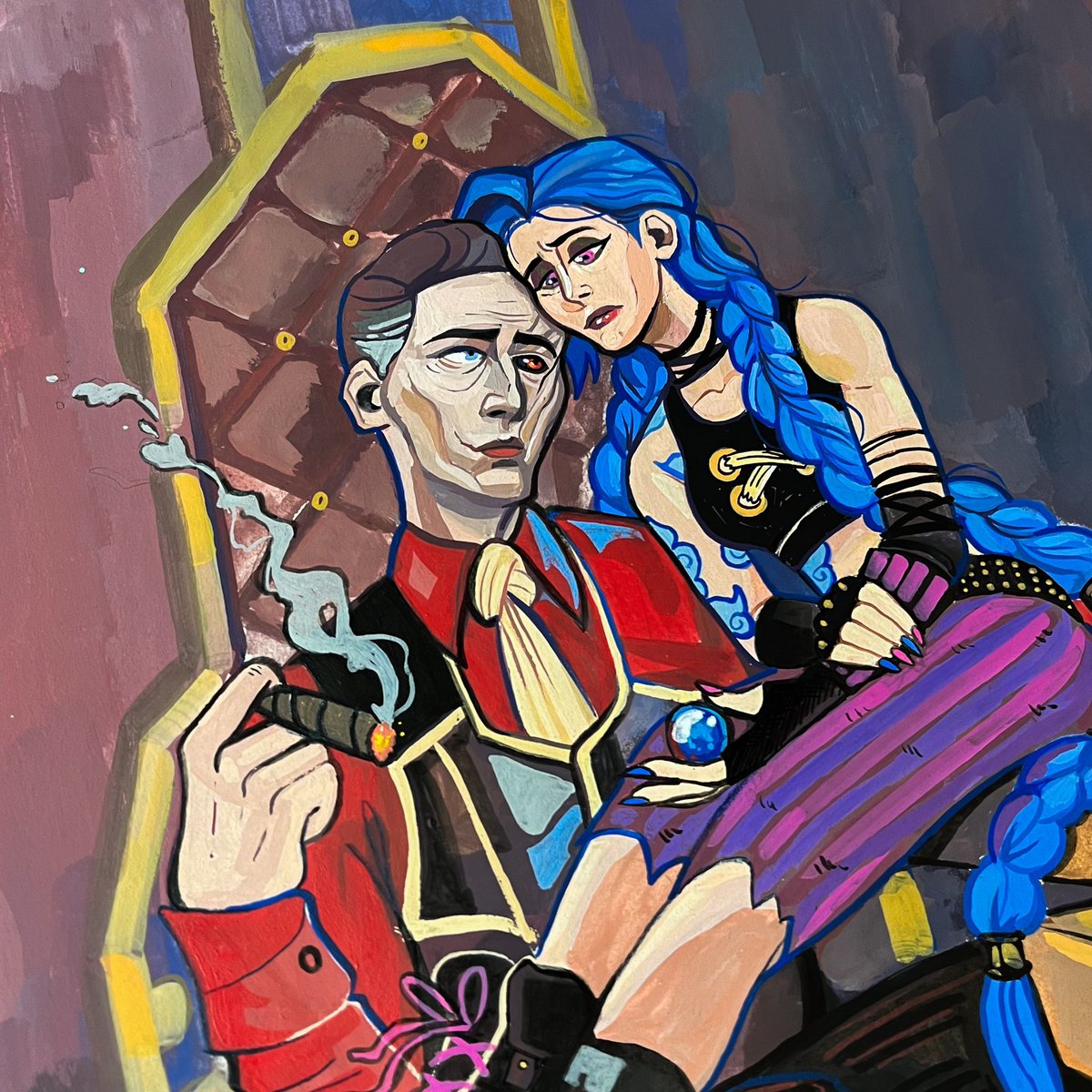 i love them sm im gonna explode 
#arcane #silco #jinx 🦈💣