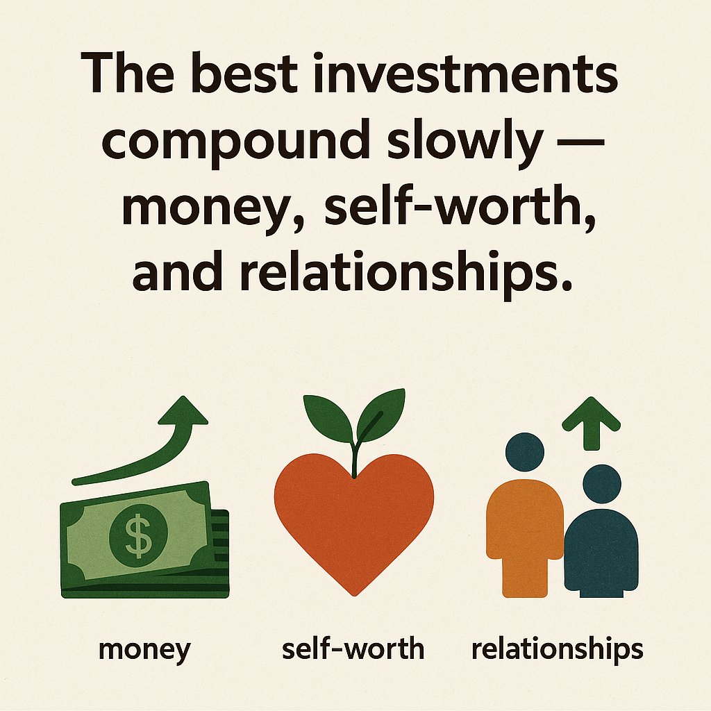 DividendsOfLife's tweet photo. Stop chasing overnight returns. Your health, your savings, and your peace of mind grow best with time. 

#DividendsOfLife https://t.co/awFv58WJU1