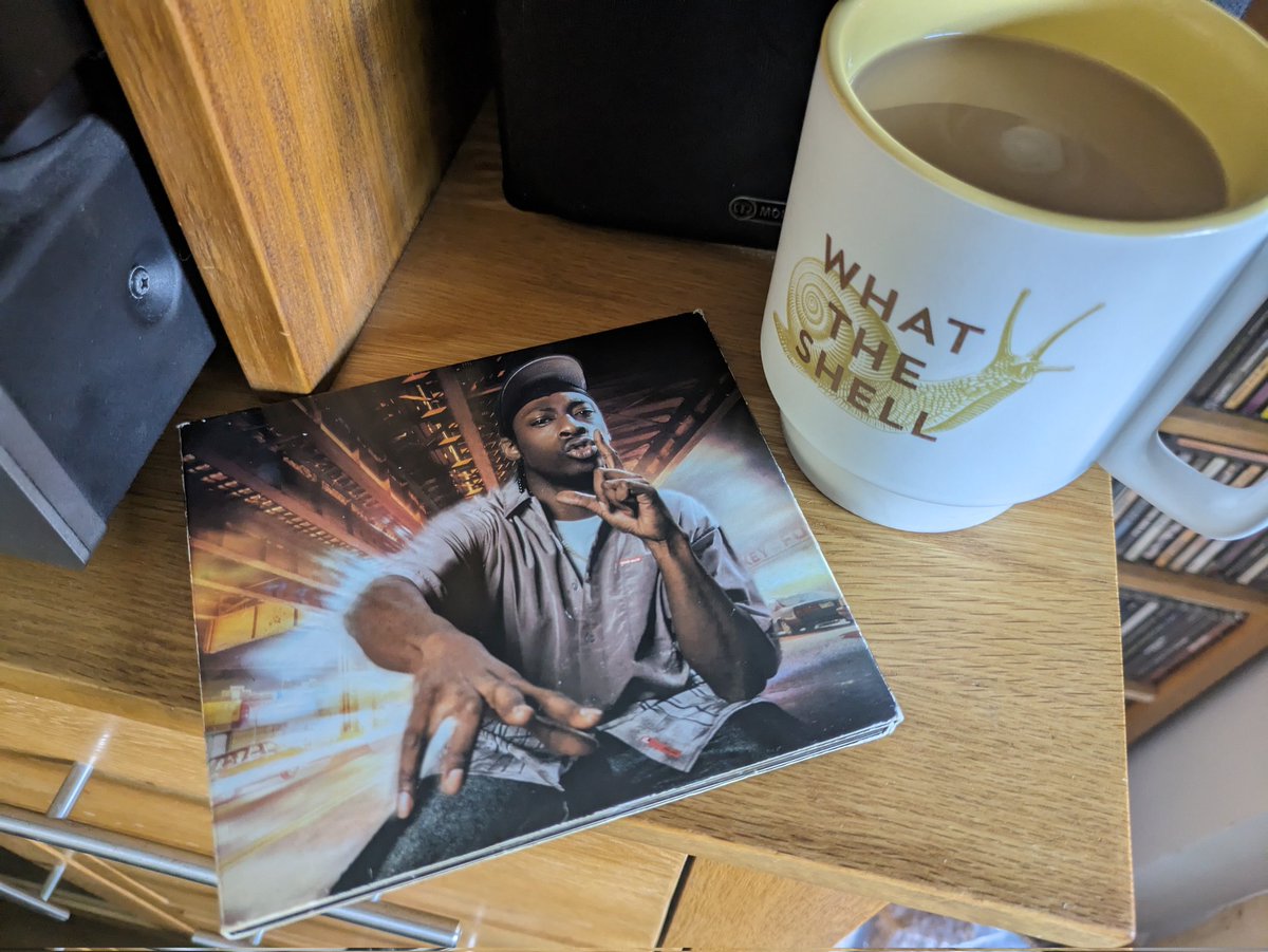 Morning coffee and tunes.