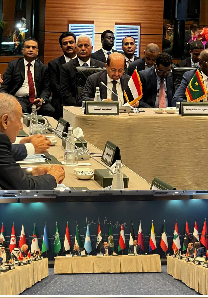 #إسطنبول|| دعا وزير الخارجية وشؤون المغتربين الدكتور شائع الزنداني، المجتمع الدولي الى رفض اي محاولة لتوسيع دائرة التصعيد الجاري في المنطقة، الذي من شأنه مفاقمة الازمات الانسانية، وتهديد الامن والسلم الدوليين. 
وشدد وزير الخارجية وشؤون المغتربين في الاجتماع الطارئ لوزراء الخارجية